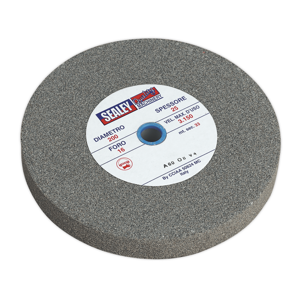 Grinding Stone Ø200 x 25mm 16mm Bore A60P Fine K & S McKenzie